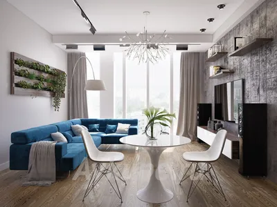Минимализм в двухкомнатной квартире по проекту «АвКубе» – фото интерьера