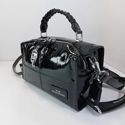 Черная сумка клатч из лаковой эко-кожи 81239 за 325 грн: купить из  коллекции Mettle - issaplus.com