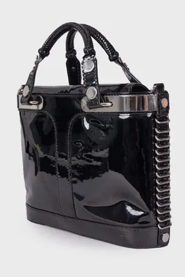 Versace Лаковая сумка с карманами спереди 88645305, Оригинал — Купить в The  Originals
