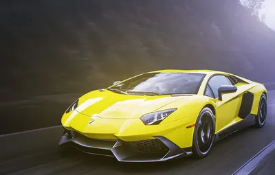 Обои жёлтый, Lamborghini, ламборджини, yellow, Aventador, авентадор,  LP720-4 картинки на рабочий стол, раздел lamborghini - скачать