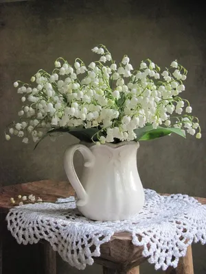 Ландыши вспыхнули звёздами белыми... | Beautiful flower arrangements,  Floral arrangements, Lily of the valley flowers