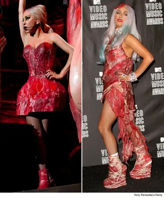 Самые шокирующие наряды певицы Леди Гага - Tanita-Romario
