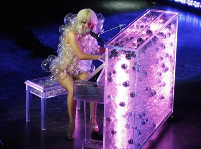 Леди Гага показала новое мясное платье