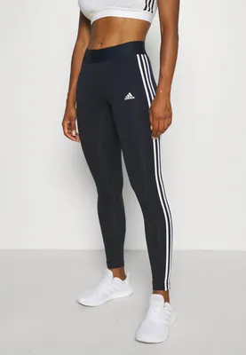 adidas Sportswear 3 STRIPES LEGGINGS - Leggings - legend ink/white/dark  blue - Zalando.co.uk