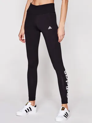 Леггинсы спортивные Adidas LOUNGEWEAR ESSENTIALS GL0633 для женщин, цвет:  Чёрный - купить в Киеве, Украине в магазине Intertop: цена, фото, отзывы