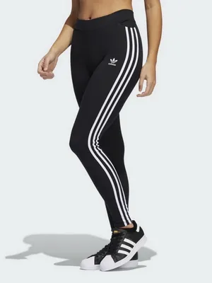 Леггинсы спортивные Adidas Adicolor Classics 3-Stripes HD2350 для женщин,  цвет: Чёрный - купить в Киеве, Украине в магазине Intertop: цена, фото,  отзывы