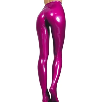 New Women Plus Size PVC Latex VINYL LOOK SHINY Leggings UK Size 16-24 | eBay