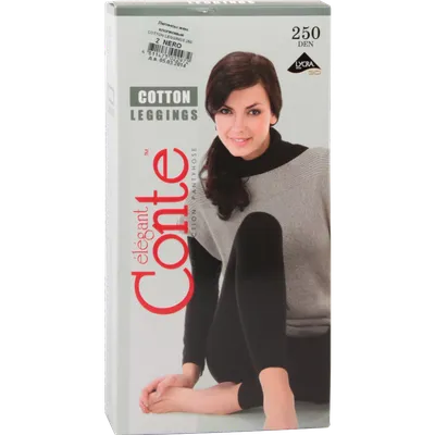 Леггинсы женские «Conte» Cotton Leggings, 250 den, размер 2, nero купить в  Минске: недорого, в рассрочку в интернет-магазине Емолл бай