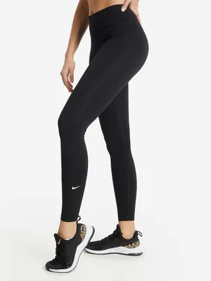 Nike One Training Dri-FIT mid-rise 7/8 gym leggings in black | ASOS