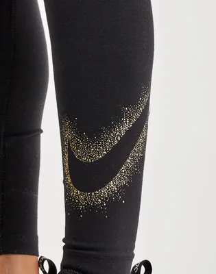 Nike Pro Training 365 high waist 7/8 leggings in black | ASOS