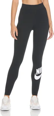 Легинсы женские Nike Sportswear Essential черный цвет — купить за 4399  руб., отзывы в интернет-магазине Спортмастер