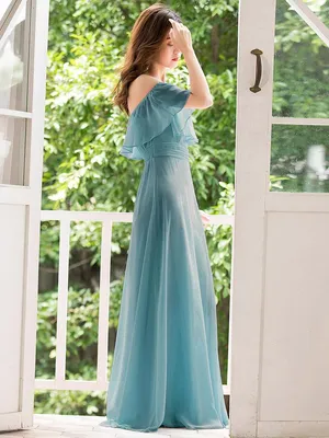 Всегда красивые женские шифоновые вечерние платья трапециевидного силуэта  больших размеров с длинными рукавами-фонариками – лучшие товары в  онлайн-магазине Джум Гик