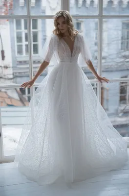 свадебное платье из легких тканей Natalia Romanova Бенуа — купить в Москве  - Свадебный ТЦ Вега