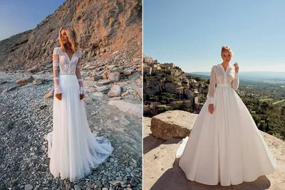 Свадебные платья с длинными рукавами купить - Etna Bride Москва