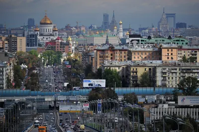 Обои Москва, городской район, городской пейзаж, город, метрополия -  картинка на рабочий стол и фото бесплатно