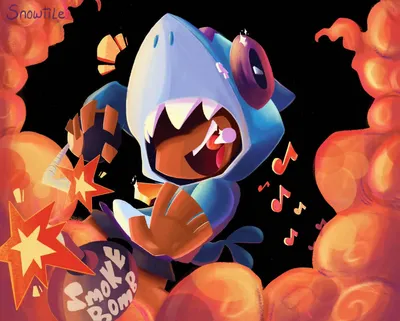 Brawl Stars Star Power Invisiheal Shark Leon T-Shirt Tees | Brawl Stars