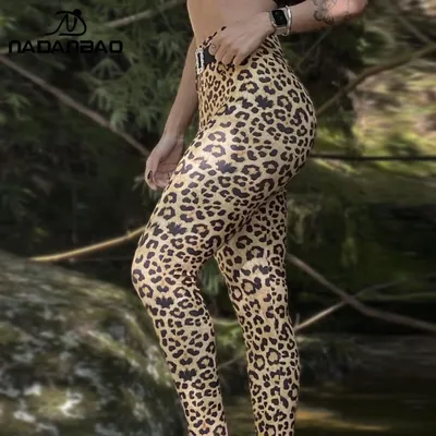 Леопардовые леггинсы NADANBAO, бесшовные спортивные Леггинсы для женщин,  сексуальные Леггинсы для йоги с высокой талией, женская одежда, штаны |  AliExpress