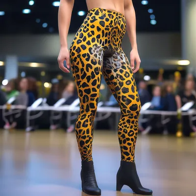 Леопардовые лосины антураж ярко-…» — создано в Шедевруме