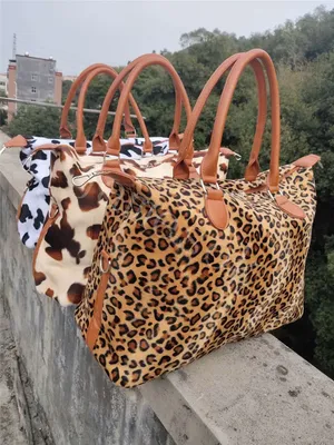 Женская вельветовая повседневная сумка с леопардовым принтом на одно плечо,  сумка для покупок, сумки-тоут – купить по низким ценам в интернет-магазине  Joom