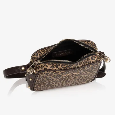 Женская кожаная сумка с леопардовым принтом купить - biju-de-pari