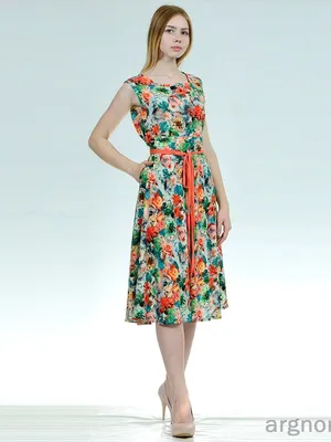 Летнее платье из штапеля - Арт Ш627 | Интернет магазин ArgNord.ru