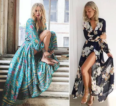 Long summer dresses: 15 unique ideas for summer - Fashion 2017, fashion  trends, a photo | Длинные летние платья, Летние платья, Летние платья макси