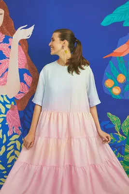 Женское Летнее платье из шифона купить в онлайн магазине - Unimarket