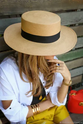 Летние соломенные шляпы Канотье из эквадорской соломы в интернет-магазине  Ярмарка Мастеров по цене 8500 ₽ – SZWESRU | Шляпы, Москва - доставка по  России