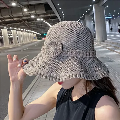 Купить 2023 модные соломенные шляпы для женщин, весенне-летние пляжные шляпы  от солнца, женские каникулы, вечерние шляпы-котелки, накидка paille femme |  Joom