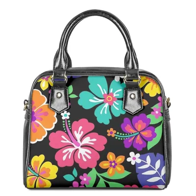 Летние сумки с цветочным принтом для женщин, цветная прочная сумка-седло на  молнии с ремешком, модная кожаная женская сумка с именем под заказ, 2023 |  AliExpress