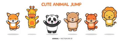 https://ru.freepik.com/premium-vector/illustration-of-cute-jump-animal-characters-giraffe-panda-bear-tiger-lion-and-fox_65542587.htm