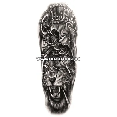 Временная переводная татуировка лев TATTOO 179608109 купить за 44 400 сум в  интернет-магазине Wildberries