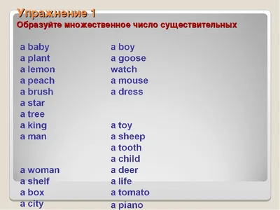 Фото Множественное Число В Английском Языке – Telegraph