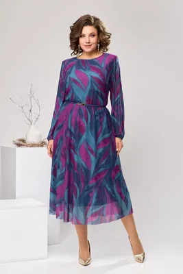 Платье 1-2607 фиолетовый Romanovich style купить в интернет магазине  Велесмода