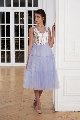 Платье на выпускной артикул 227889 цвет фиолетовый👗 напрокат 6 900 ₽ ⭐  купить 40 000 ₽ в Москве