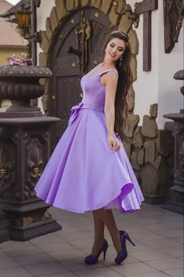 Платье #МСК1138, цвет фиолетовый - купить женские платья оптом
