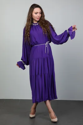 Платье #МСК1138, цвет фиолетовый - купить женские платья оптом