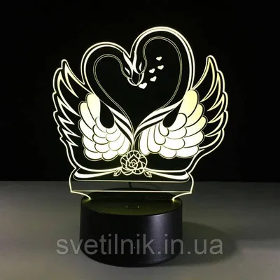 Сувениры на 8 марта 3D Светильник Лебеди 8 марта 2022 подарки Лёгкие  подарки на 8 марта (ID#1587620733), цена: 650 ₴, купить на Prom.ua