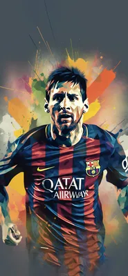 Lionel Messi Art Wallpapers — крутые обои Лео Месси на iPhone