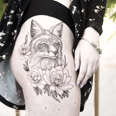 Тату лиса. Тату для девушек на бедре. Больше работ и идей в моем Instagram  | Body art tattoos, Fox tattoo, Animal tattoos