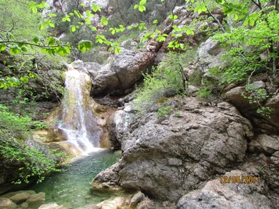 Обои на монитор | Природа | Крым, водопад Узунджа, любительское фото