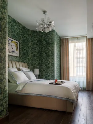 Квартира в центре Москвы: космический портал, древесная гостиная и альков,  покрытый зеленью — designchat.com