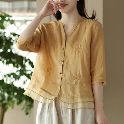 Женская летняя рубашка в полоску, размеры S - 5XL, цвет в ассортименте |  AliExpress