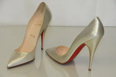 $995 NEW Christian Louboutin Pumps Light Gold Shimmer Lame Heels Shoes 39 |  eBay