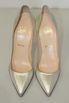 $995 NEW Christian Louboutin Pumps Light Gold Shimmer Lame Heels Shoes 39 |  eBay