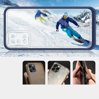 Чехол Hurtel Clear 3 в 1 для Samsung Galaxy A03s (166), синий, Galaxy A03s,  Синий цена | hansapost.ee