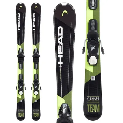 Горные лыжи для детей с креплениями Head V-Shape Team, 97cm цена | pigu.lt