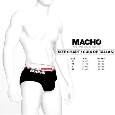 Трусы мужские Macho MS24A, черные/красные, размер S цена | pigu.lt
