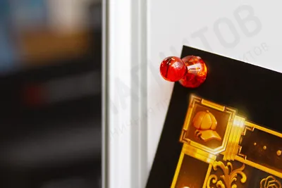 Неодимовый прозрачный магнит для магнитной доски Пешка Forceberg 11х17 мм,  красный, 20 шт — купить по лучшей цене — Мир Магнитов в Москве