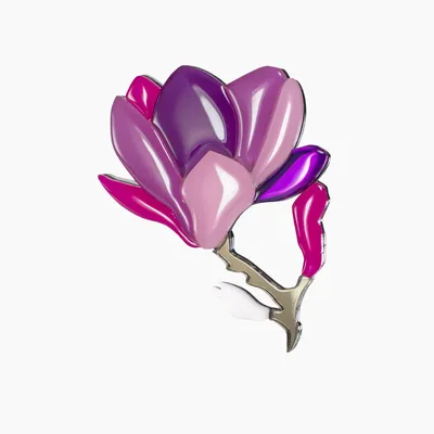 Брошь - Магнолия (Purple) из коллекции FLORA - купить оптом и в розницу с  доставкой по всей России в интернет-магазине ORGALICA.COM